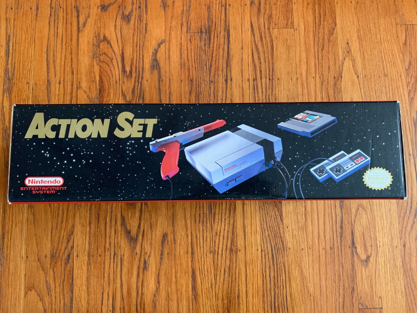 Nintendo NES Action Set console system 100% complete in box with protector