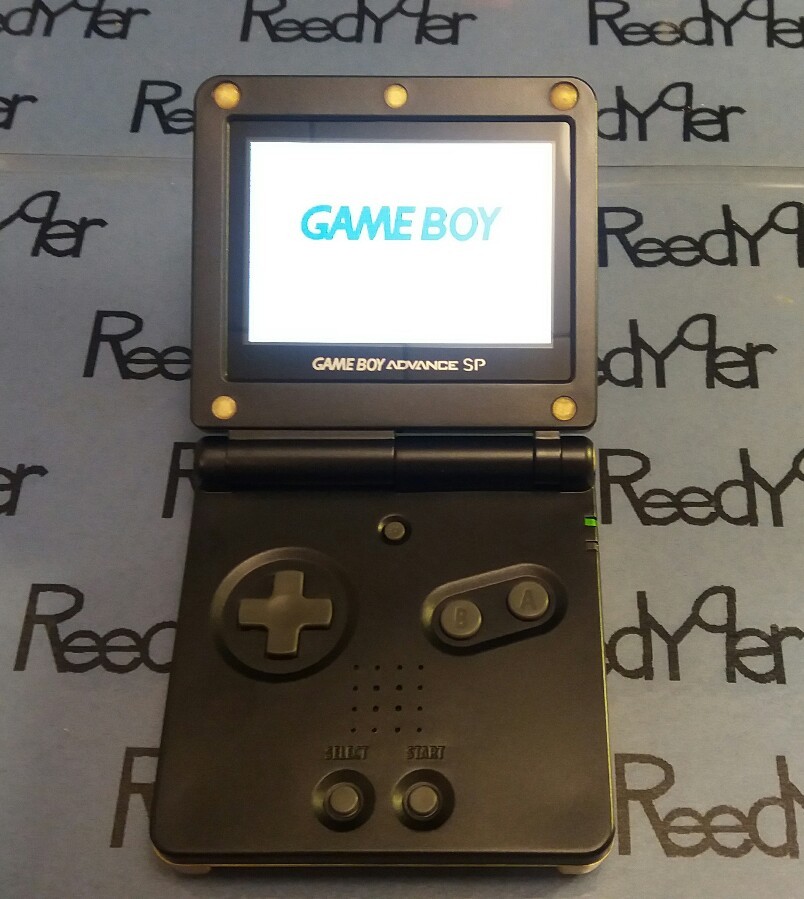 Gold & Black Zelda Triforce Gameboy Advance SP *MINT* AGS-101 Nintendo System gb
