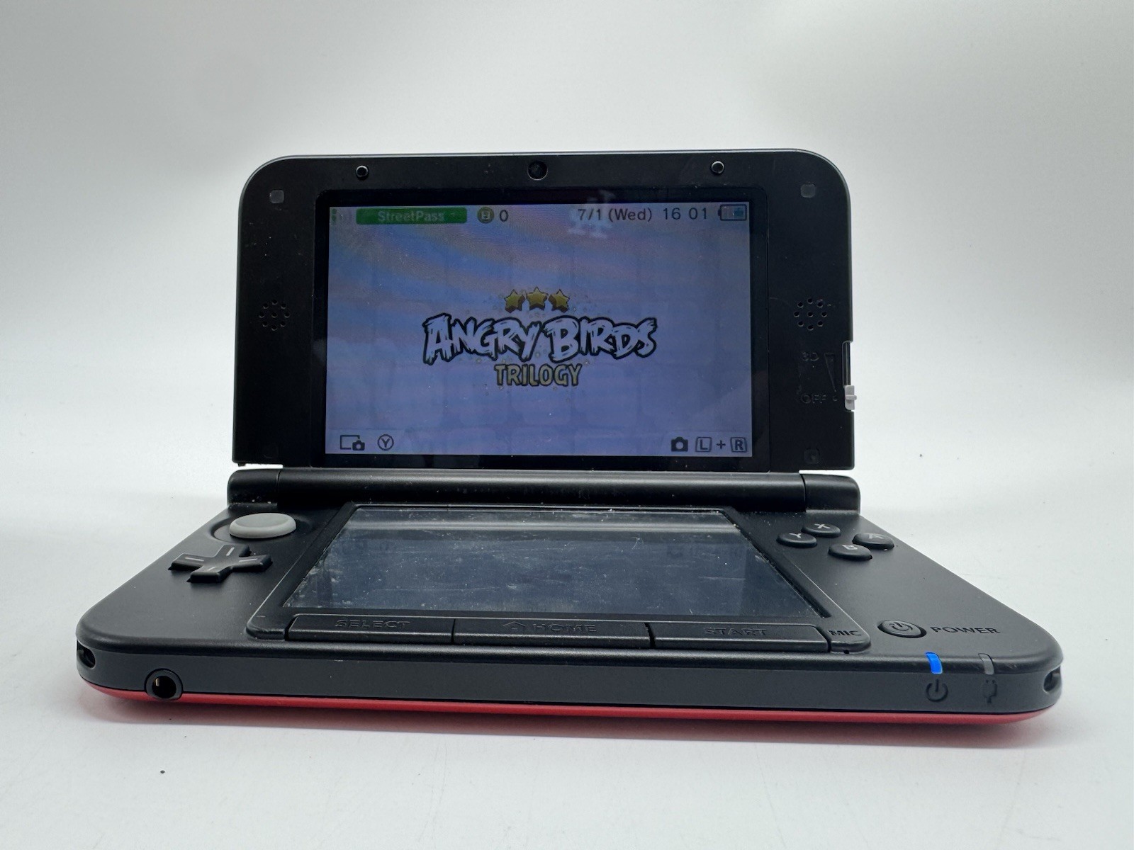 Nintendo 3DS XL Red/Black Handheld System SPR-001 Wi-Fi NTSC-U/C (US/CA) Tested
