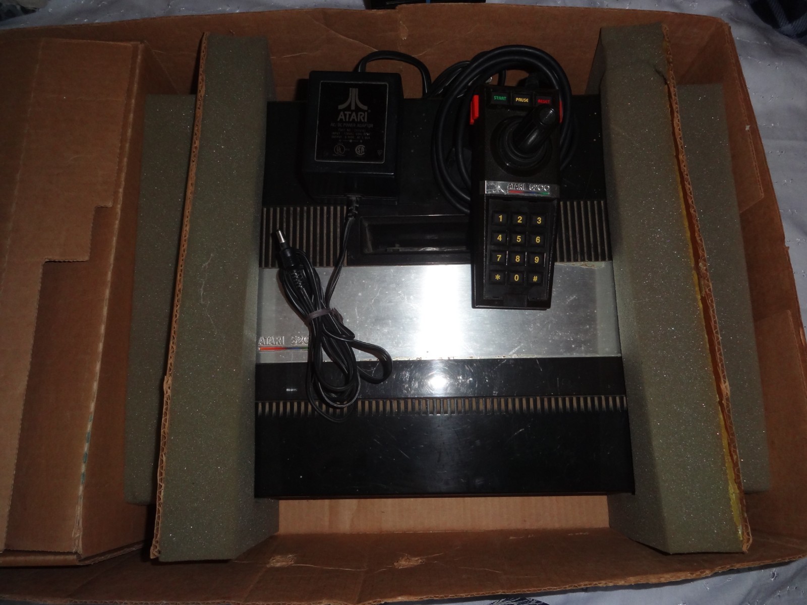 Atari 5200 Console 4-Port Bundle with 17 Games, power supply, RF Adapter READ!