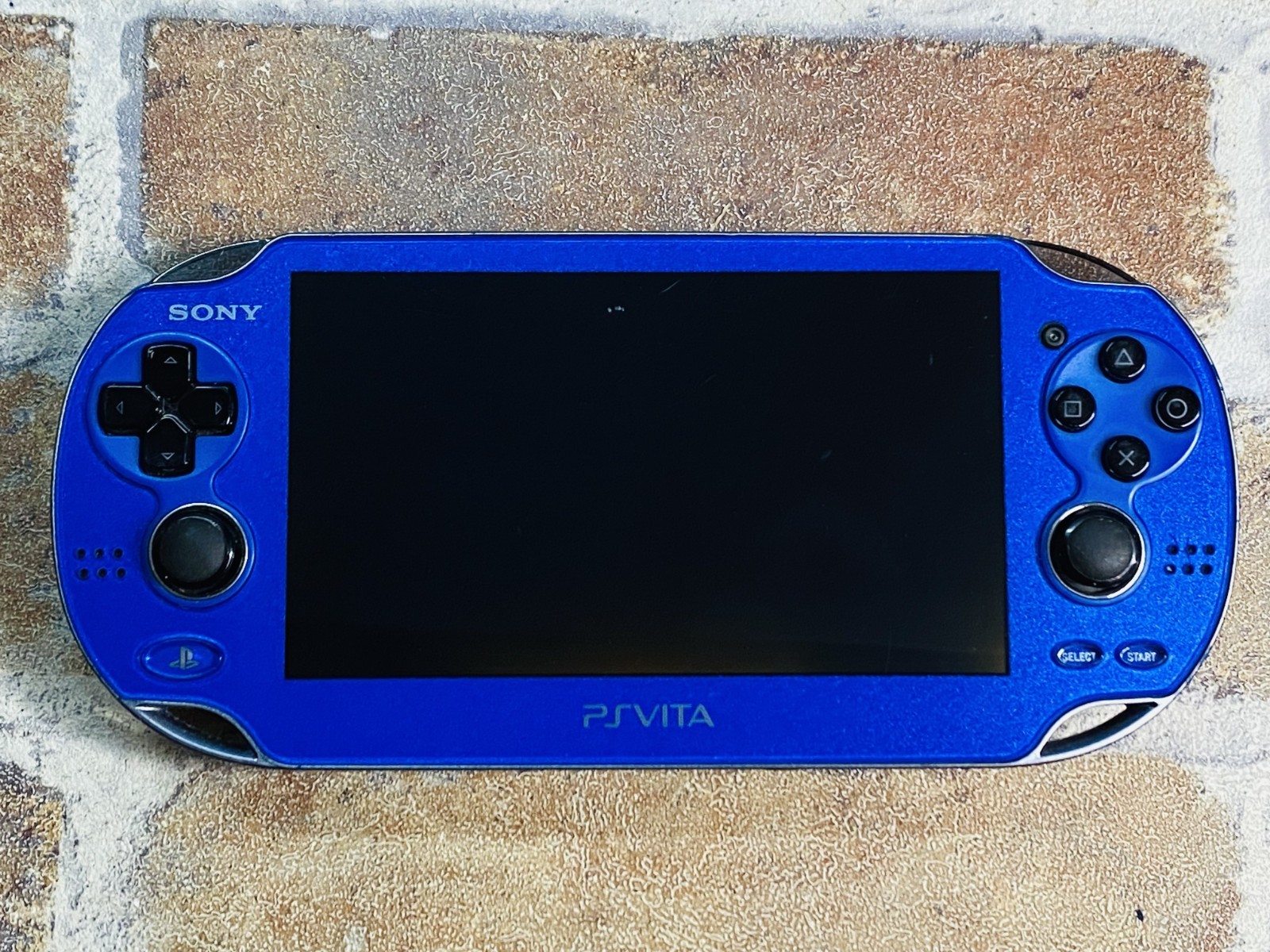 SONY PS Vita PCH-1000 Sapphire Blue ZA04 Playstation Charger 8GB Tested No.2D P