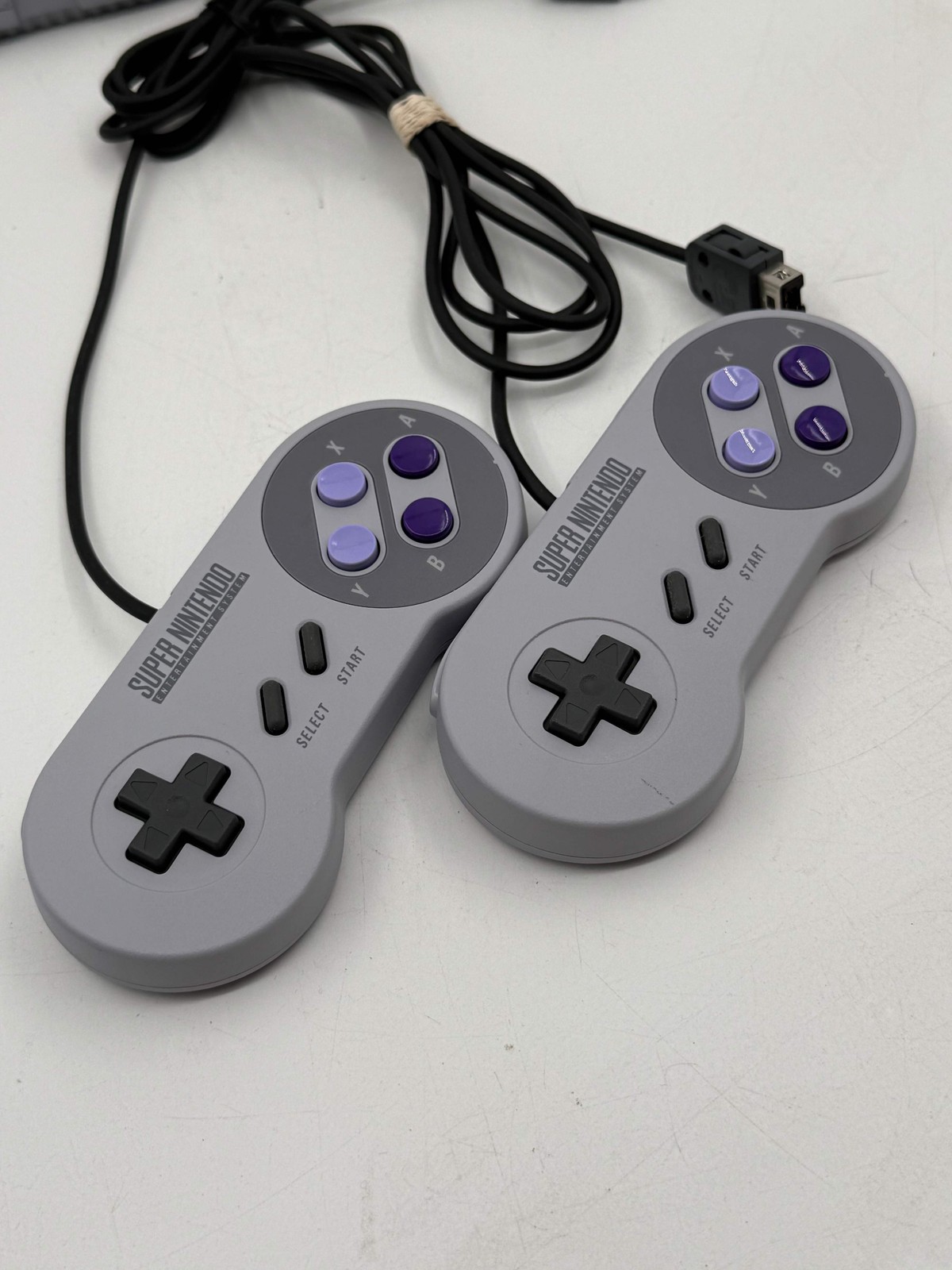 Nintendo Super NES Control Deck CLV-201 + Controllers Gray – Used VGC