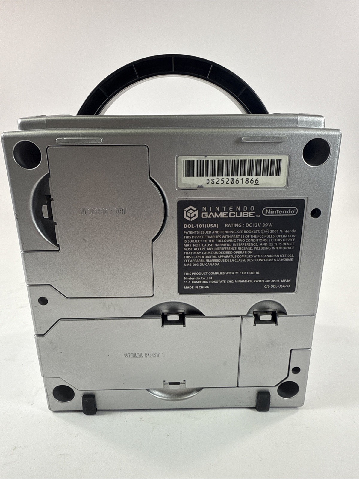 Nintendo GameCube Platinum Console DOL-101 TESTED W/ Mem Cards OEM Cables/ RF