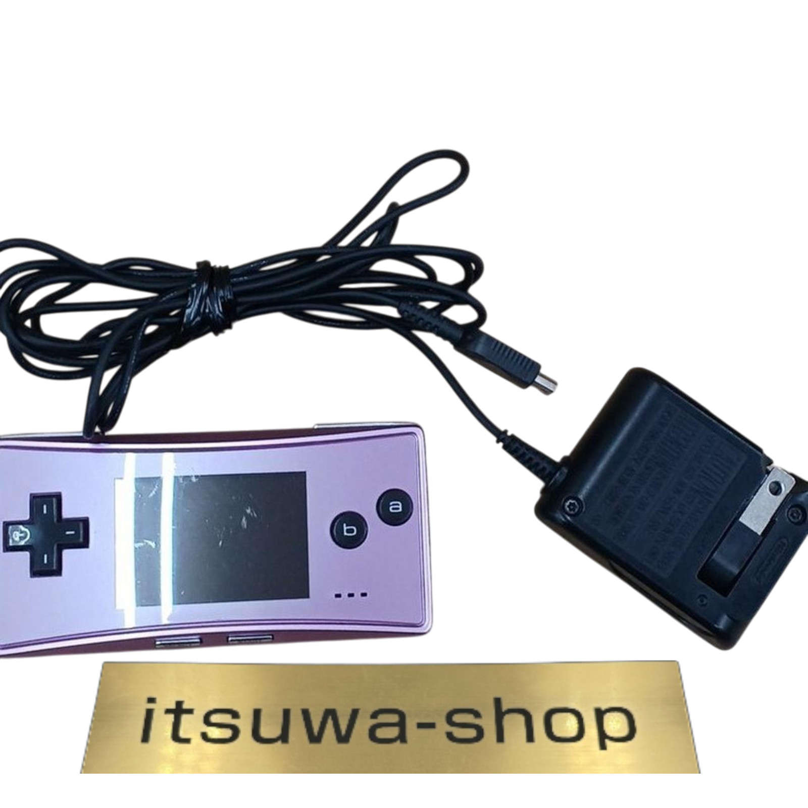 Nintendo Game Boy Micro OXY-001 Handheld Console Purple w / charger Tested Japan