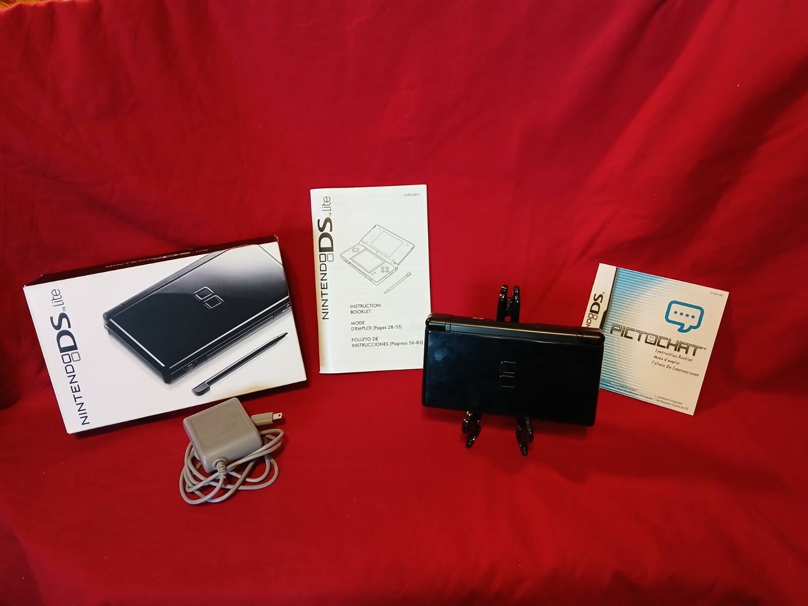 Nintendo DS Lite Handheld System – Onyx Black With Box And Charger