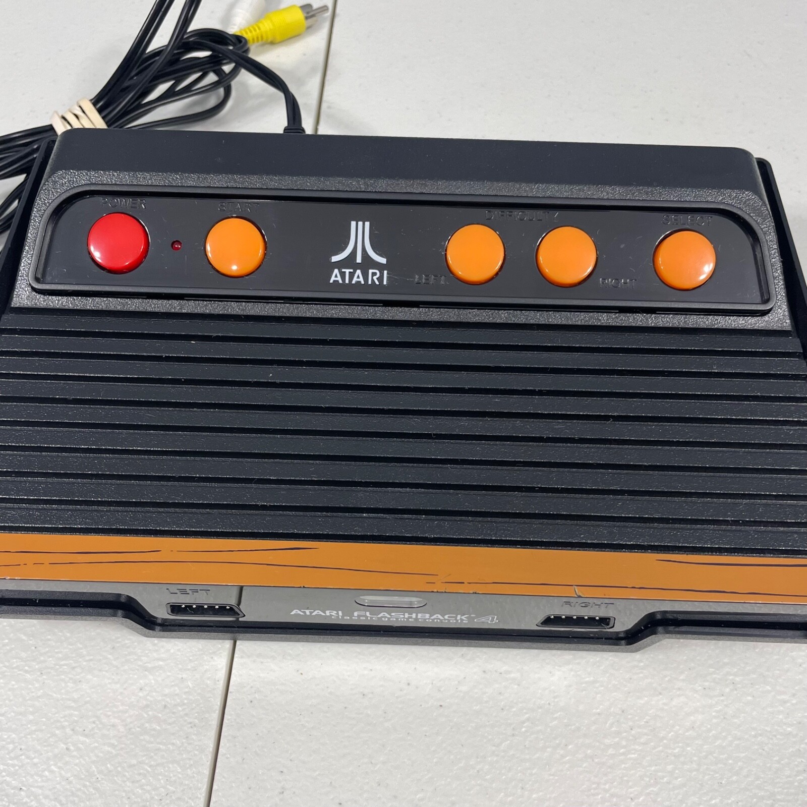 ATARI FLASHBACK 4 Console Wireless With Cables 2 Controllers Tested Working