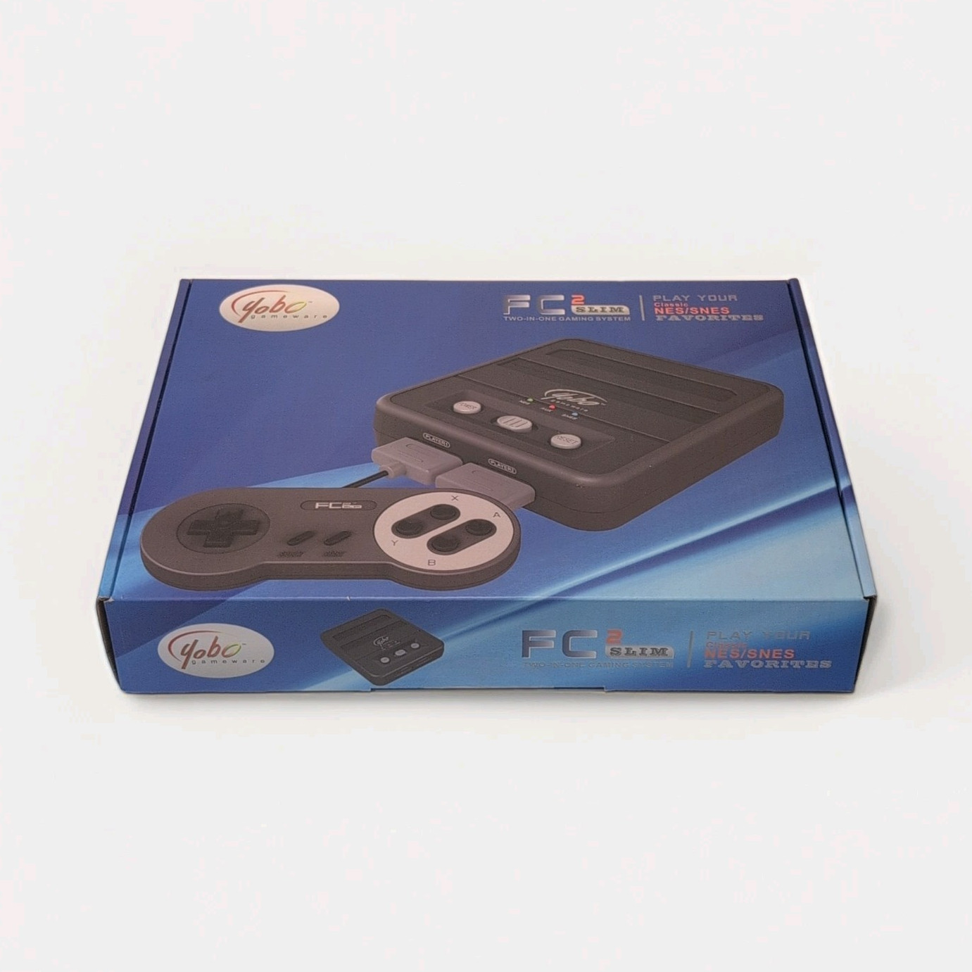 Yobo FC 2 Slim Two-in-One Home Console for Nintendo NES and SNES cartridges New