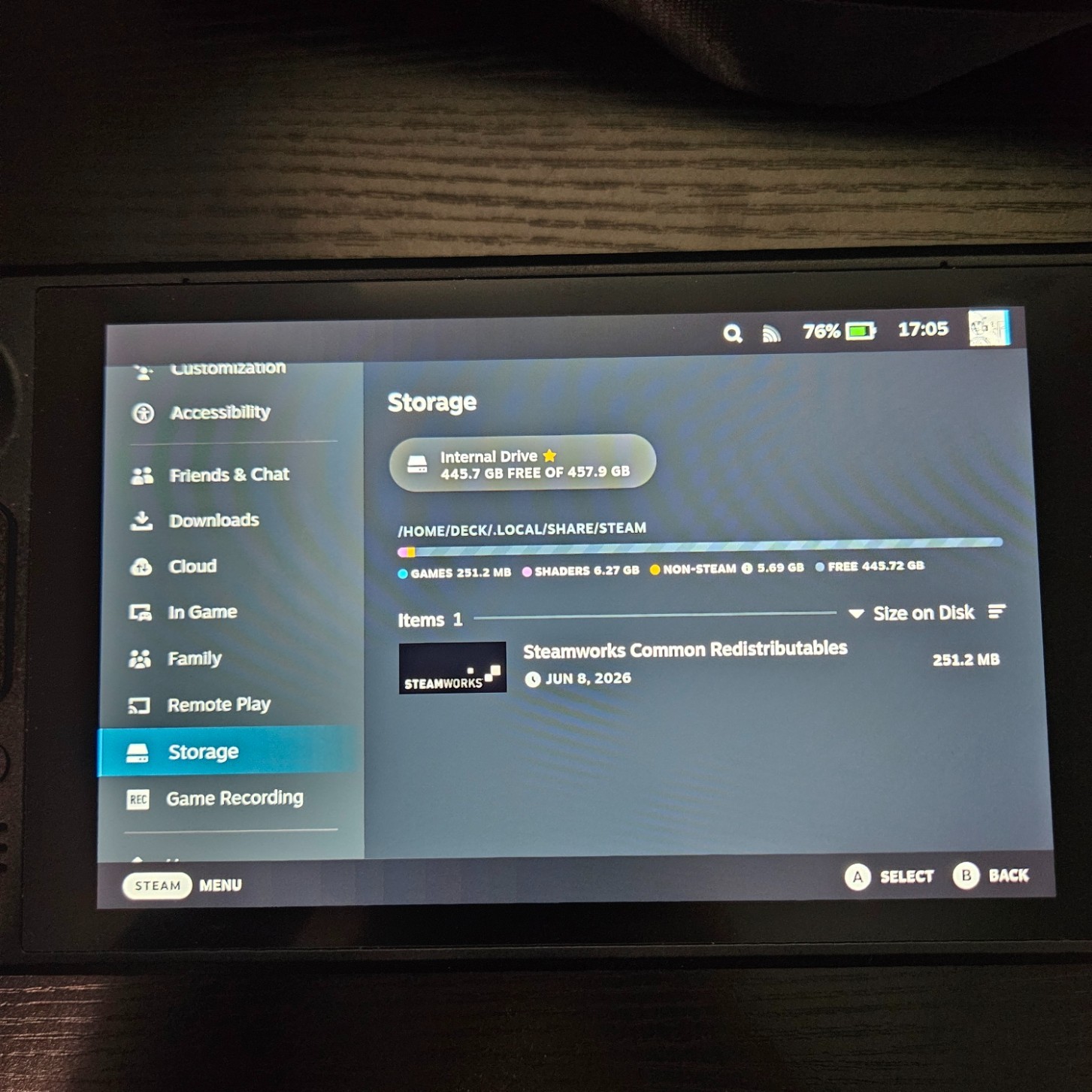 Valve Steam Deck 512GB Handheld Console