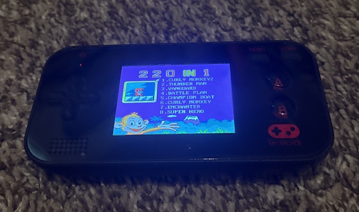 DreamGear My Arcade Gamer V Portable Hand Held System 220 Games in 1 Tested