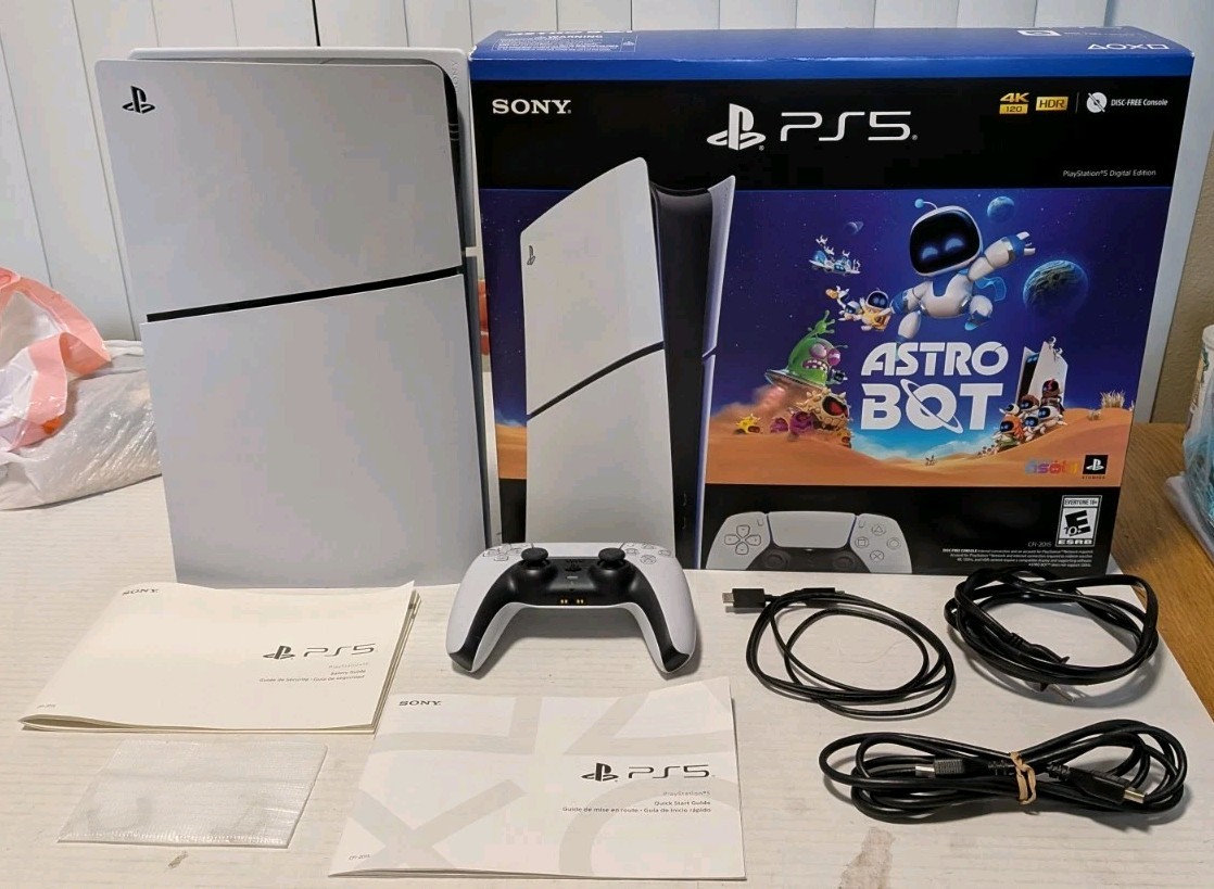 SONY PLAYSTATION 5 PS5 DISC FREE Digital Console Open Box NO Astro Bot Game L@@K