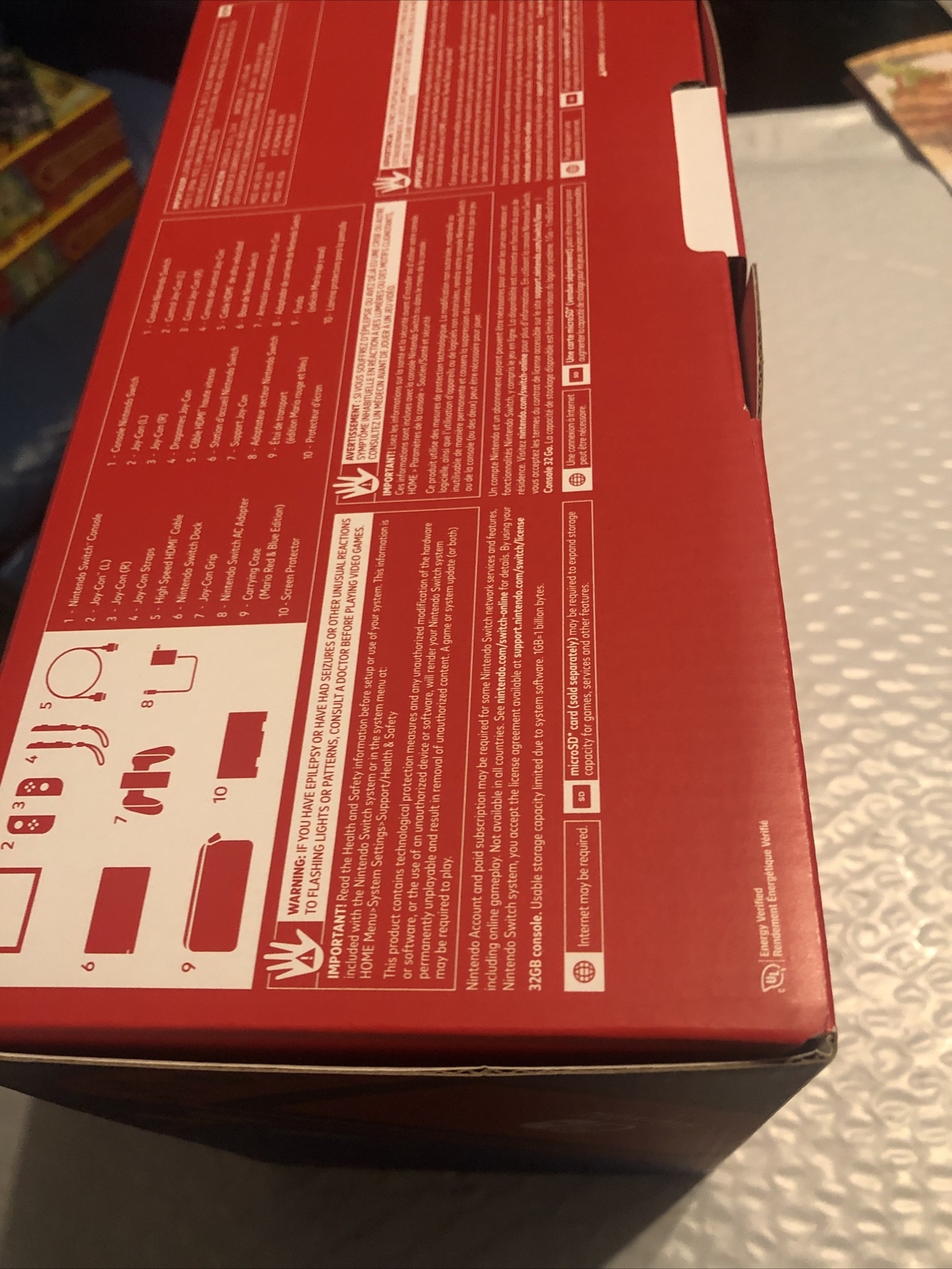 Nintendo Switch Mario Red & Blue Edition – 32GB Brand New
