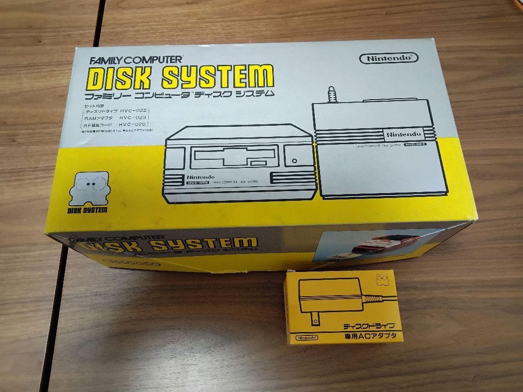 Nintendo Famicom Disk System HVC-022 Unused with AC Adapter Japan s1257M