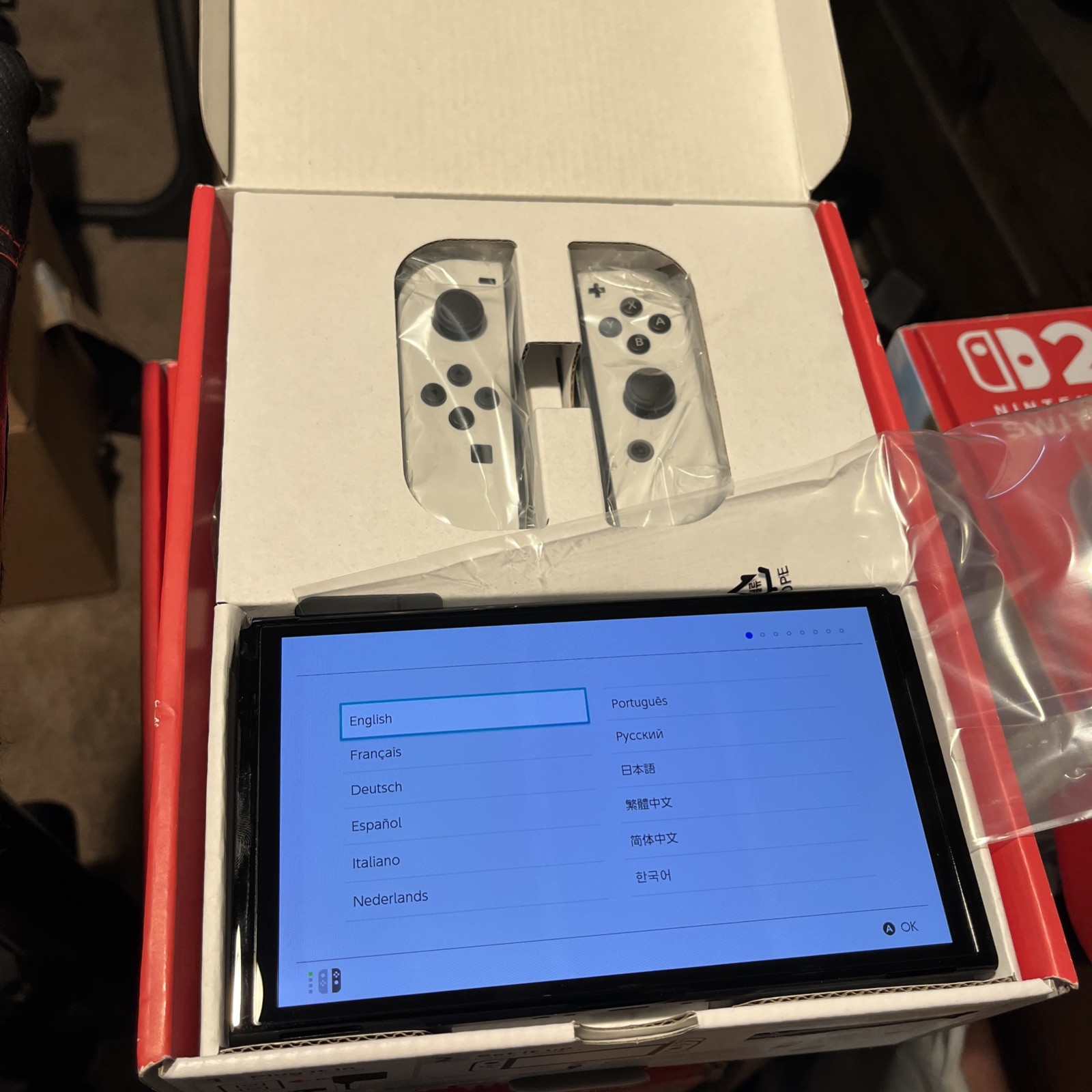 Nintendo Switch OLED 64Gb White, Open Box New Excellent