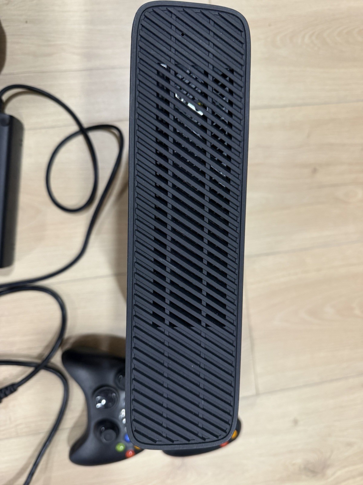 Microsoft Xbox 360 E 220GB Game Console – Black, 2 Controllers & Powercord