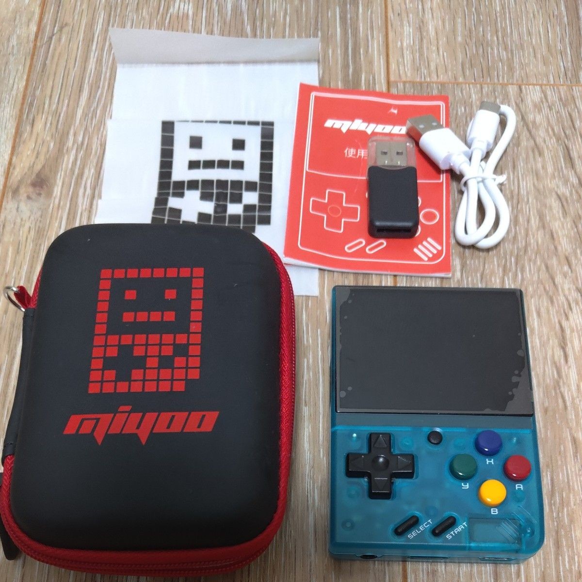 Miyoo Mini V4 Clear Blue – Retro Handheld Console – Used Excellent – Tested