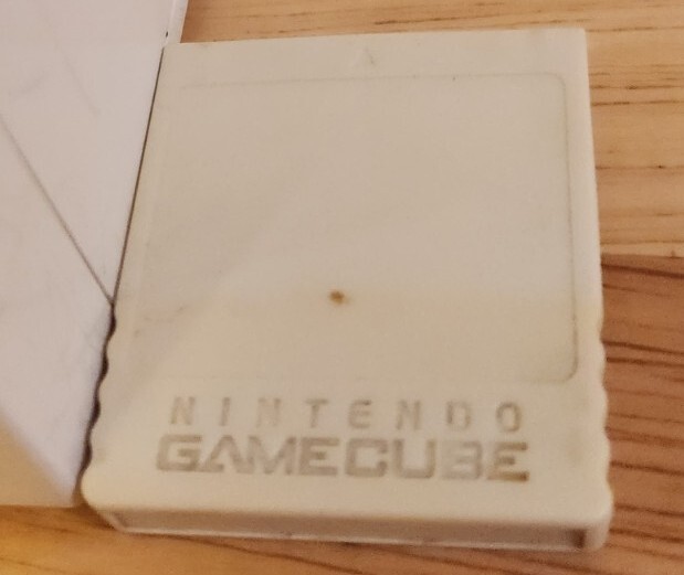 Nintendo Wii (UNTESTED). No Cords. GameCube Memory Card Included.