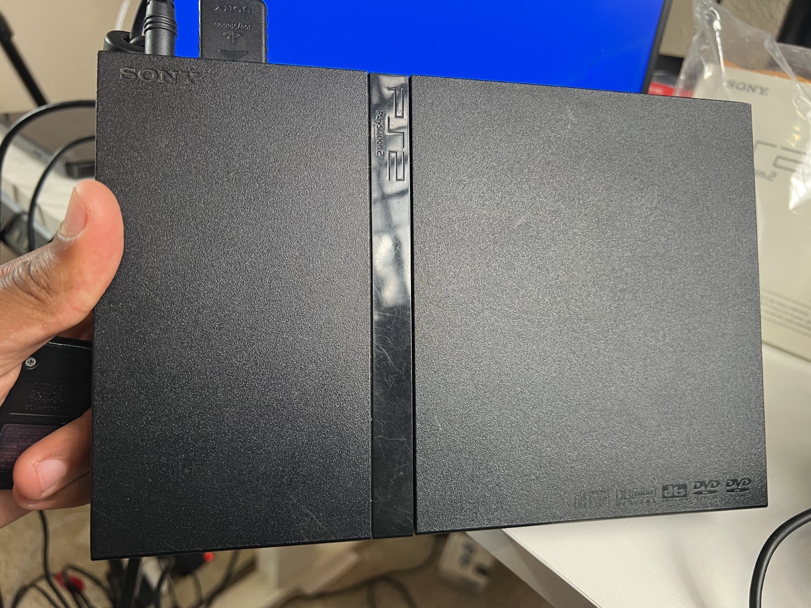 PS2 Slim Black Bundle 2 Controllers Memory Card Tested