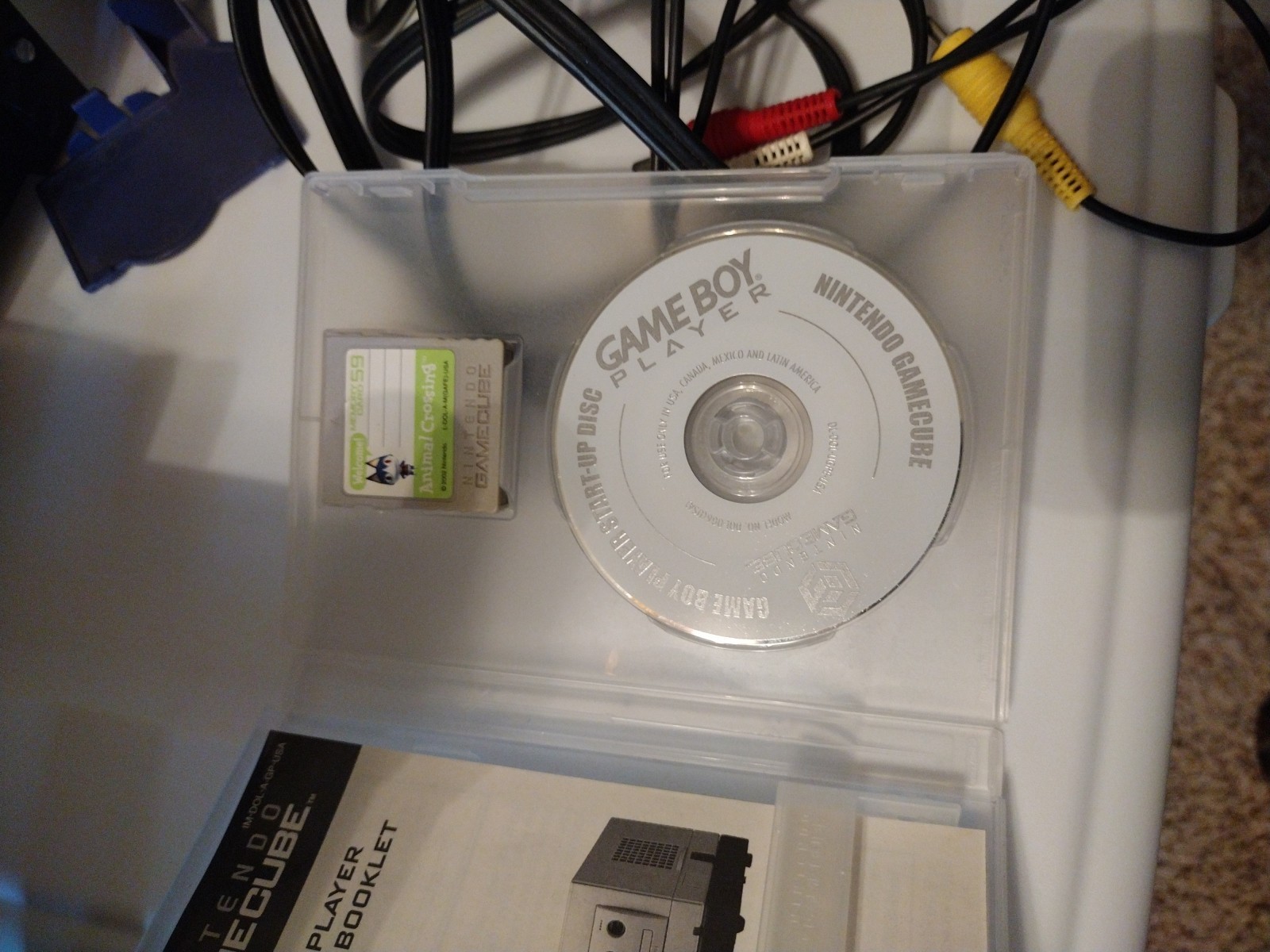 Nintendo GameCube DOL-001 Gaming System – Indigo 2 Controllers Start Up Disc/GBP