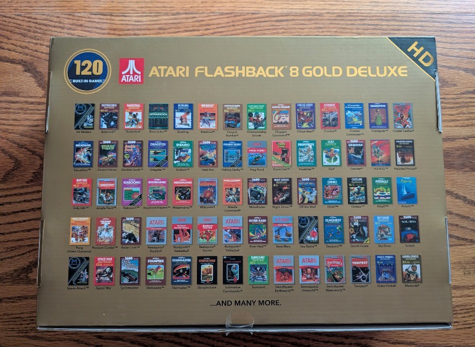 Atari Flashback 8 Gold Deluxe HD Console with 120 Built-in Games