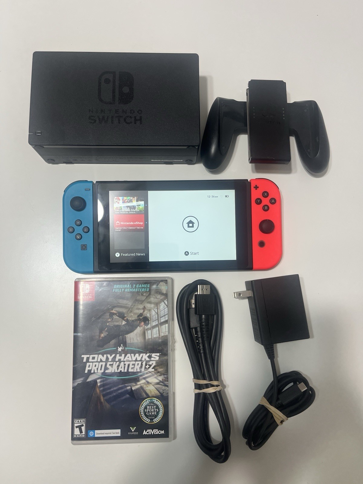 Nintendo Switch 32GB Handheld Console – Neon Red/Neon Blue Tony Hawks Pro skater