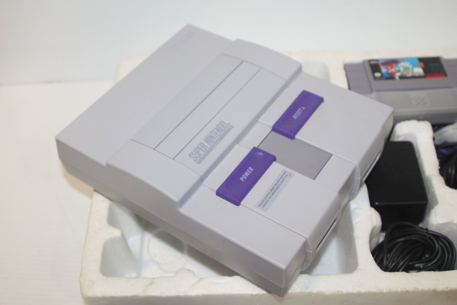 SNES Super Nintendo Set Mario Paint Complete CIB Box w/ Matching Serial Numbers