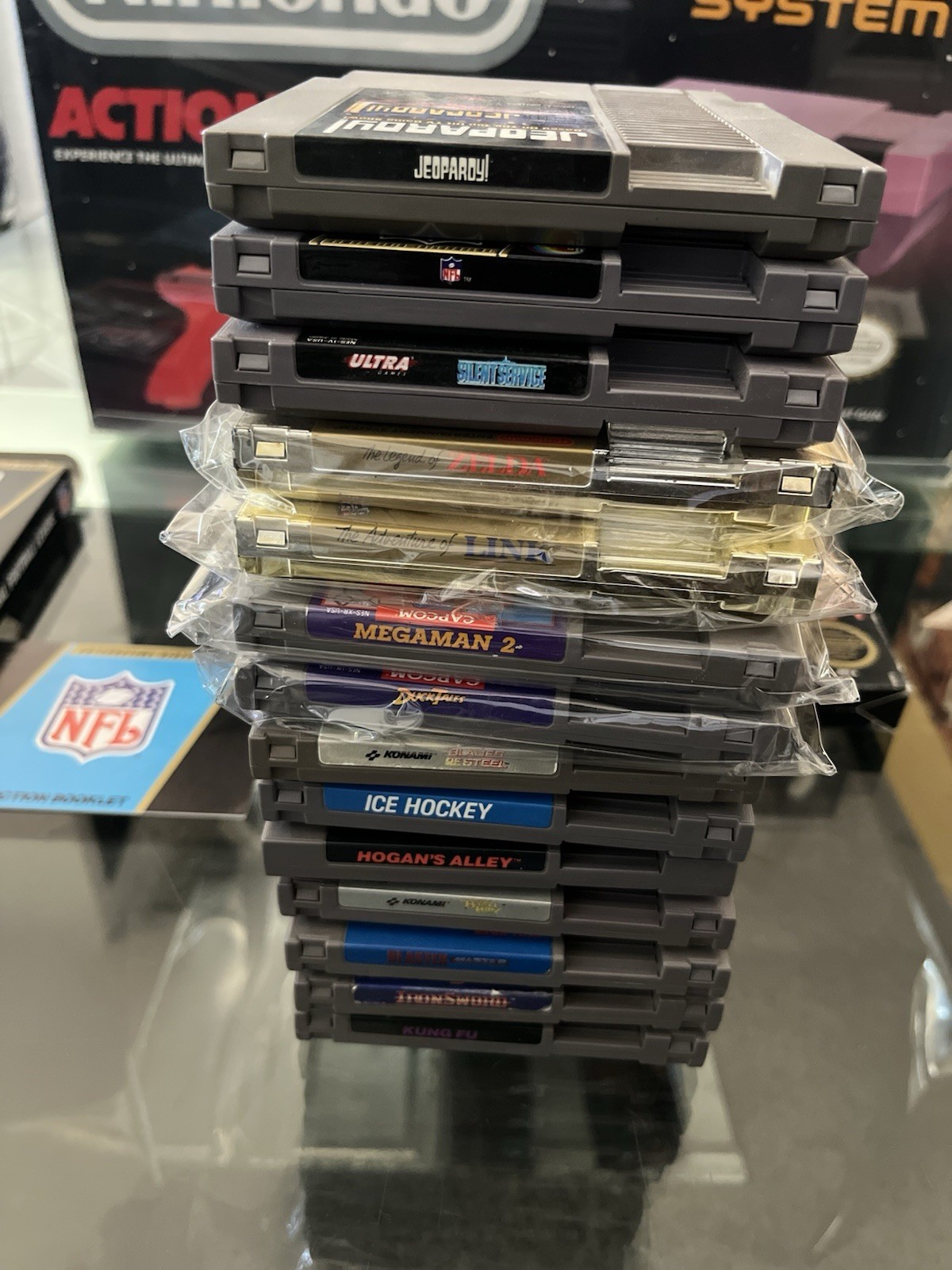 NES Nintendo System ACTION SET BUNDLE Complete in Box CIB w/ 14 Games!