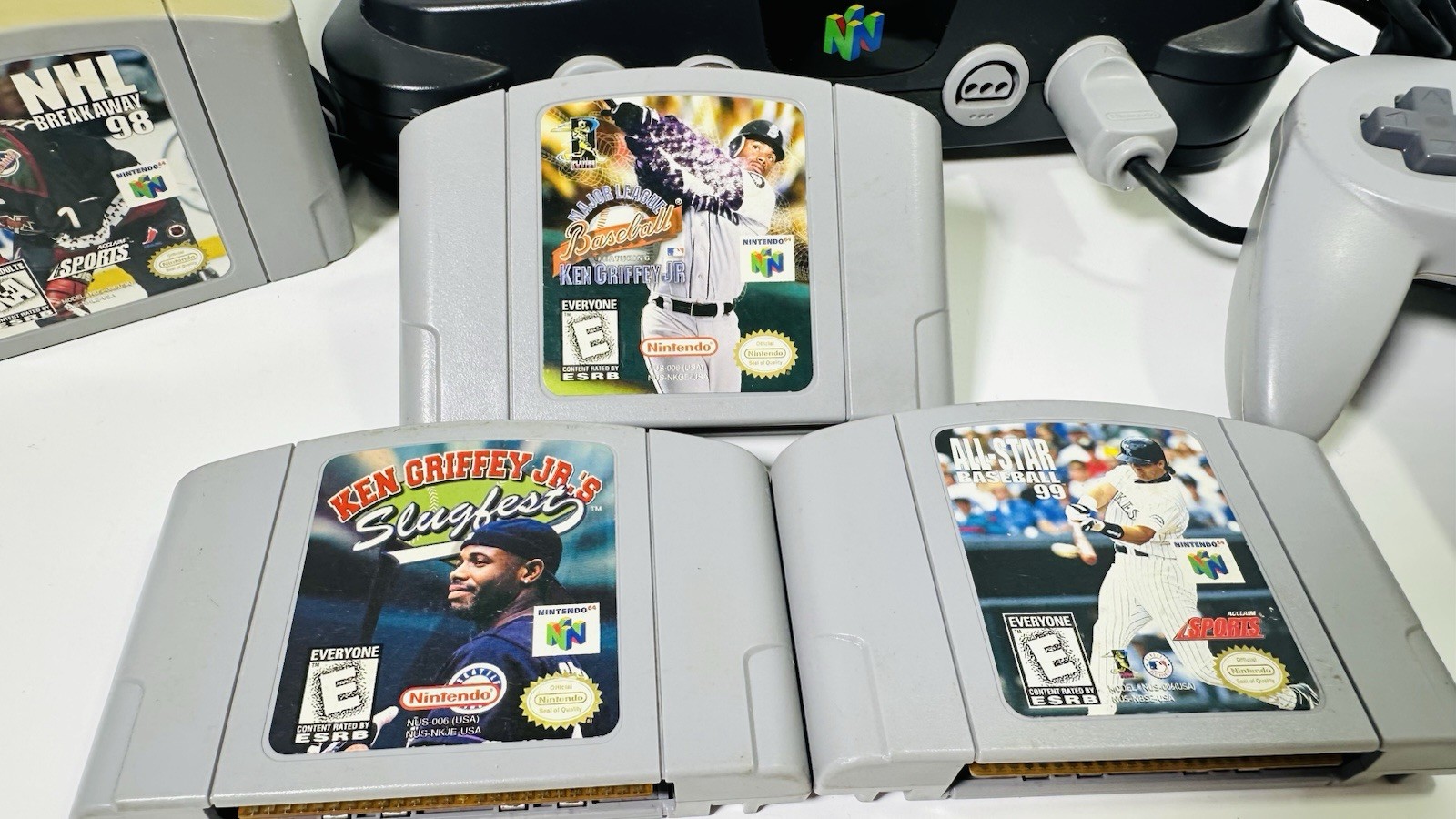 Nintendo N64 Console Bundle w/ 2 Controllers, & Games