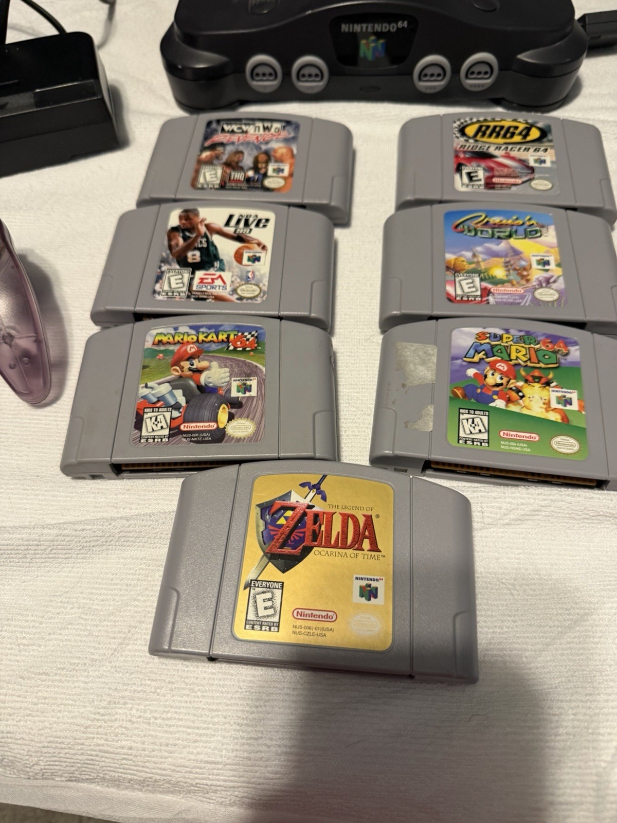 Nintendo 64 Bundle With 2 Controllers And 7 Games All Tested And Working