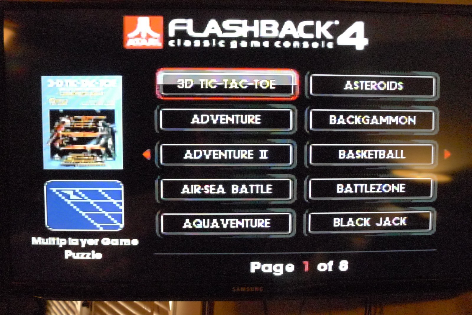 Atari Flashback 4 Classic Game Console With Power Cord – NO CONTROLLERS – Works