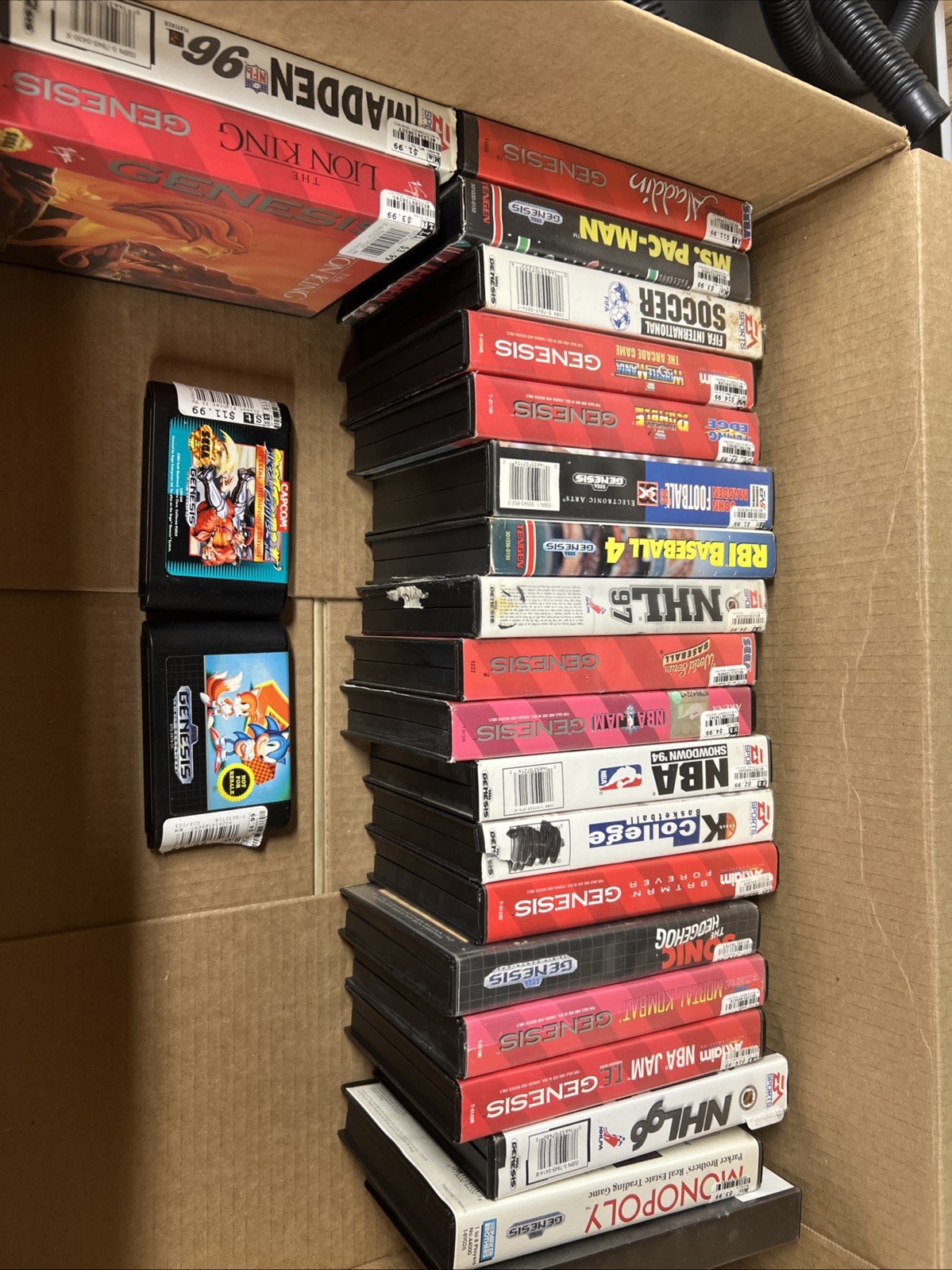 Sega Genesis 1 Console System Bundle (1602) + Original Box, AC Power & Much More