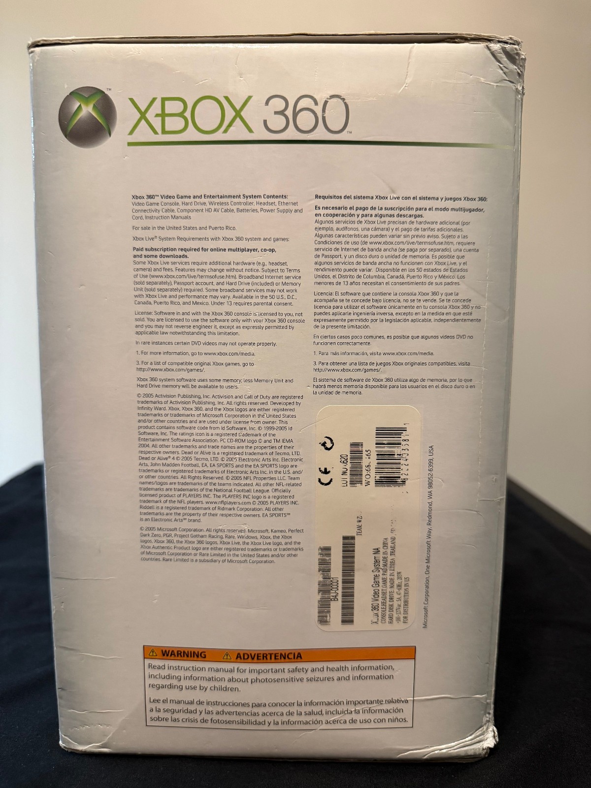 Rare Sealed 2005 Xbox 360 Console (Blades Dashboard) Clean