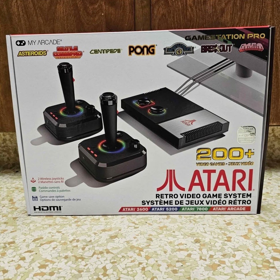 Atari GameStation Pro Retro Video Game System My Arcade, 200+ Games, New Sealed