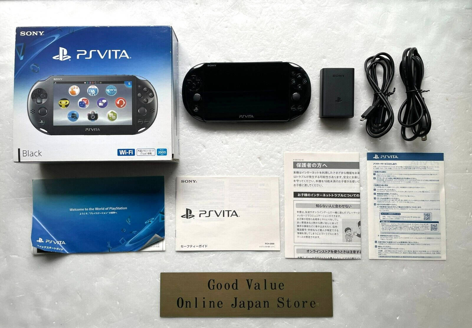 Sony PS Vita PCH-2000 ZA11 Black Wi-Fi Model Console with Original Box