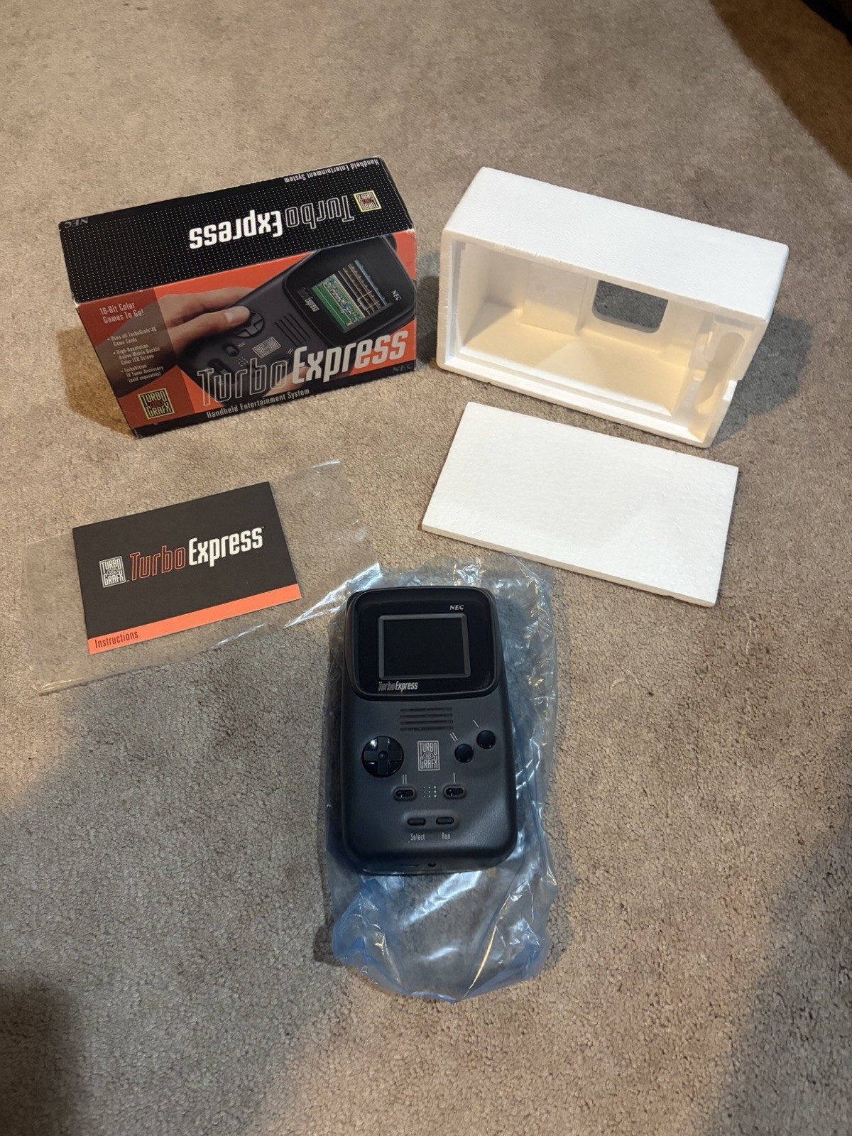 NEC Turbo Express Handheld Console In Box Tested/Works Turbografx 16 Grafx MINT