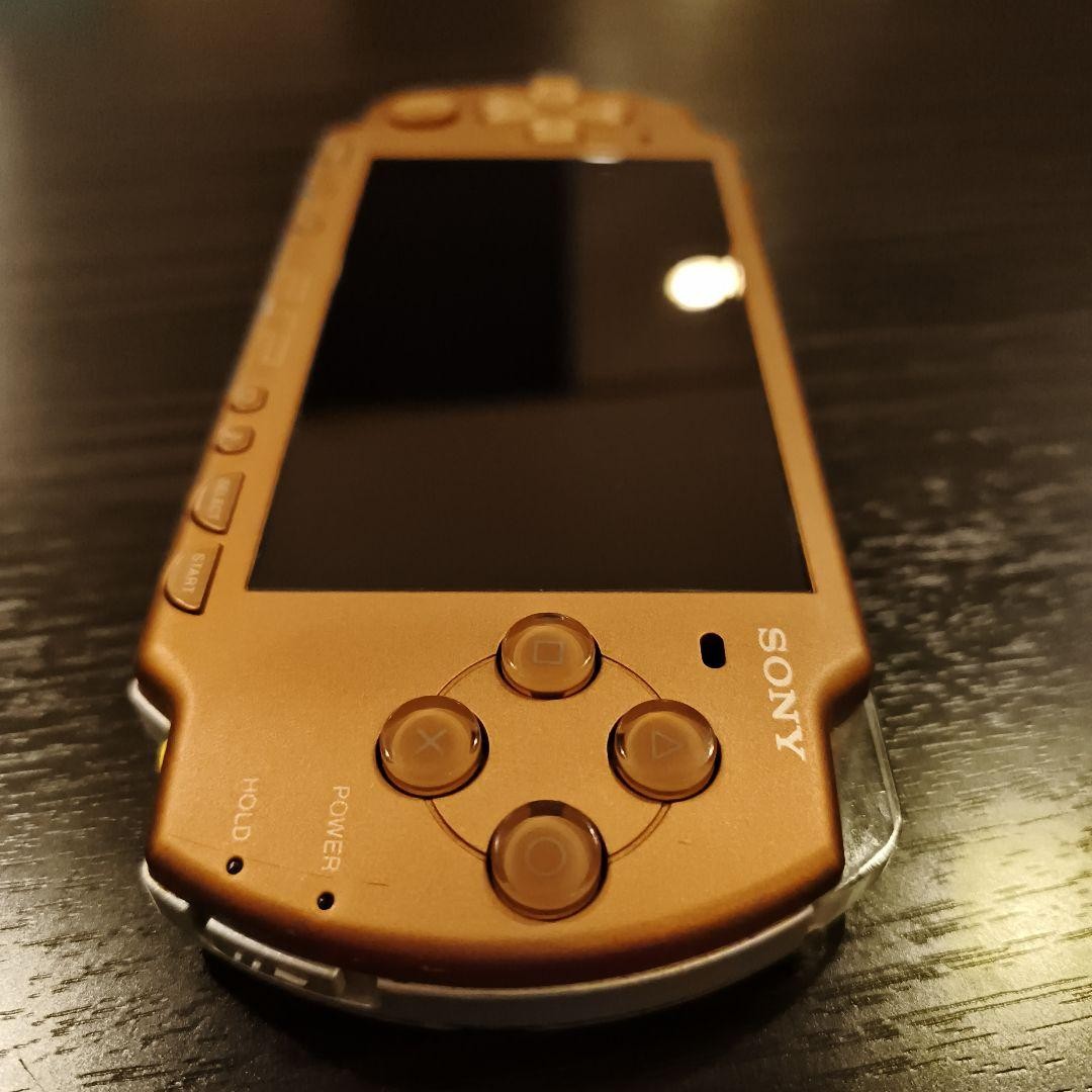 Sony PSP-2000 Matte Bronze Console Tested Working Region Free AC Adapter