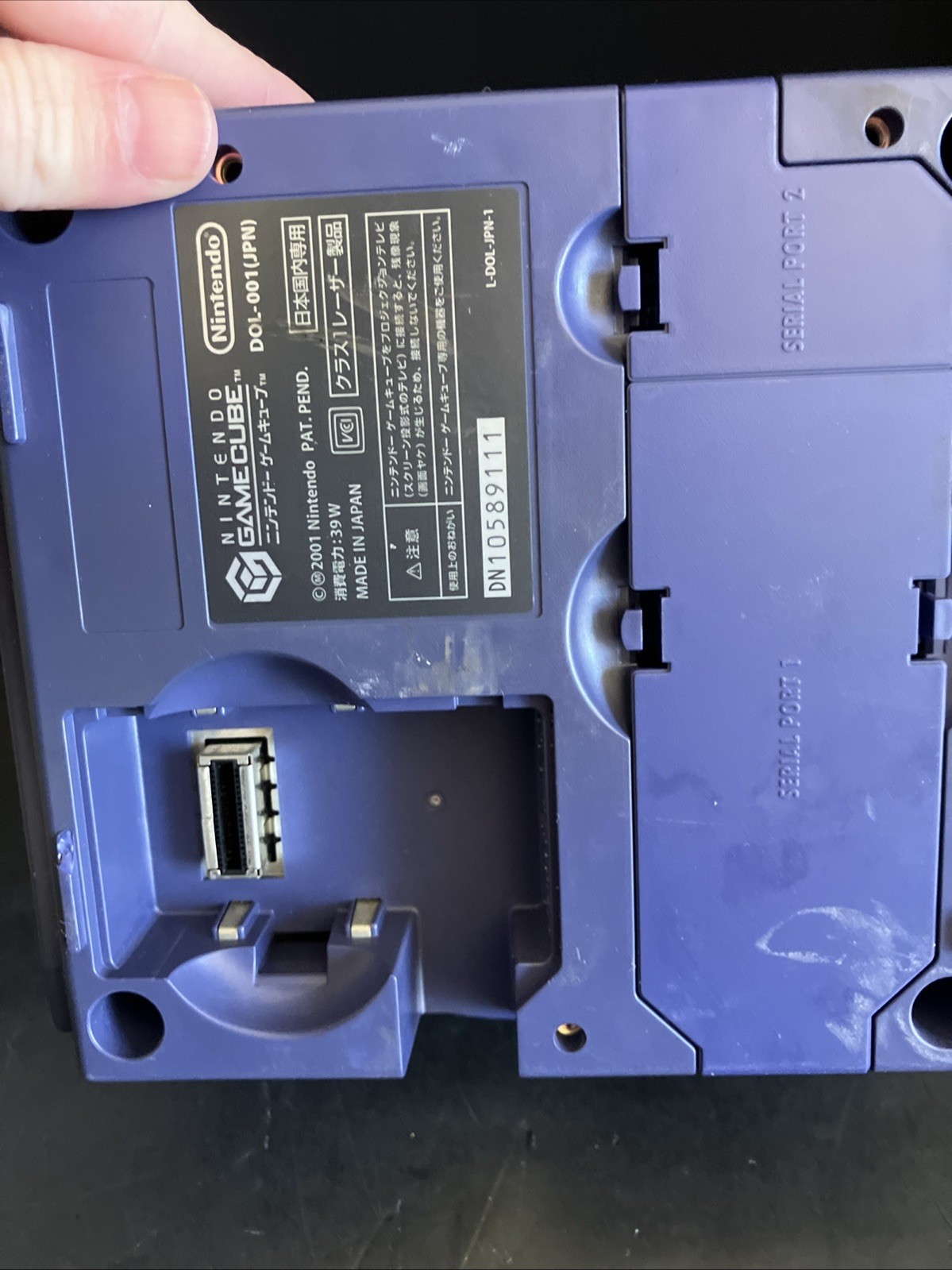 Nintendo GameCube Blue Console DOL-101 Japan TESTED READ-3