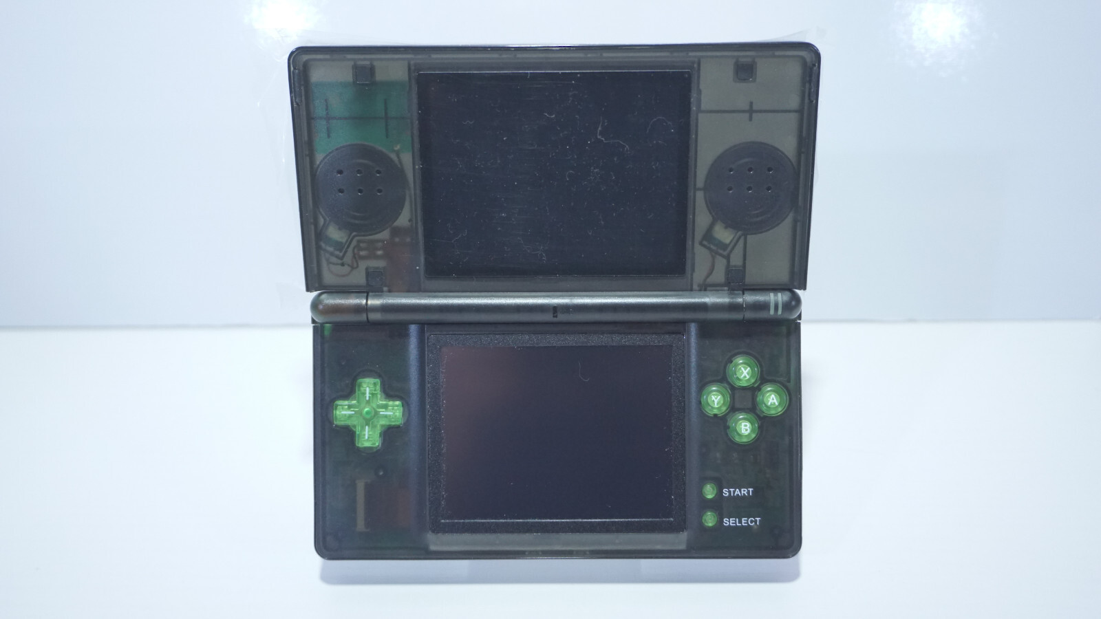 Nintendo DS Lite Transparent Clear Monster Black / Green Handheld System