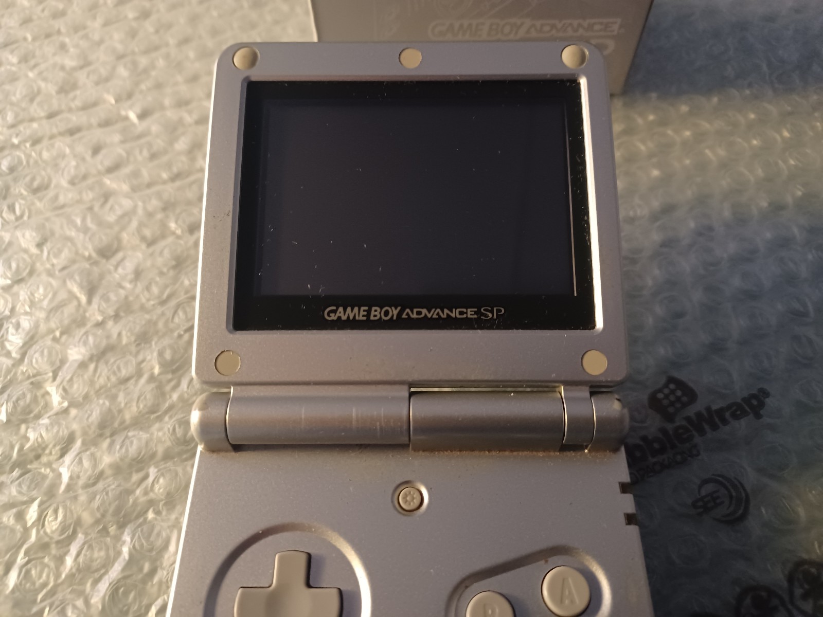 Nintendo Gameboy Advance SP GBA SP Silver/Silver