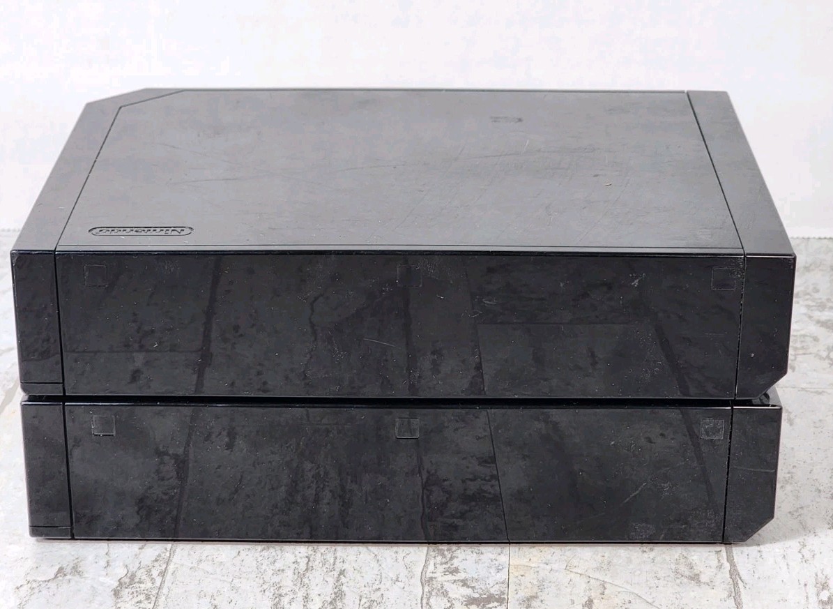 Lot 2 Nintendo Wii Replacement Consoles Black RVL-101 (USA) Tested Working