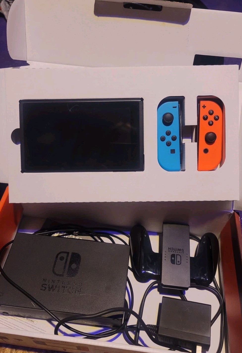 Nintendo Switch Console Complete In Box Clean Adult Owned -Pokémon Sword Incl