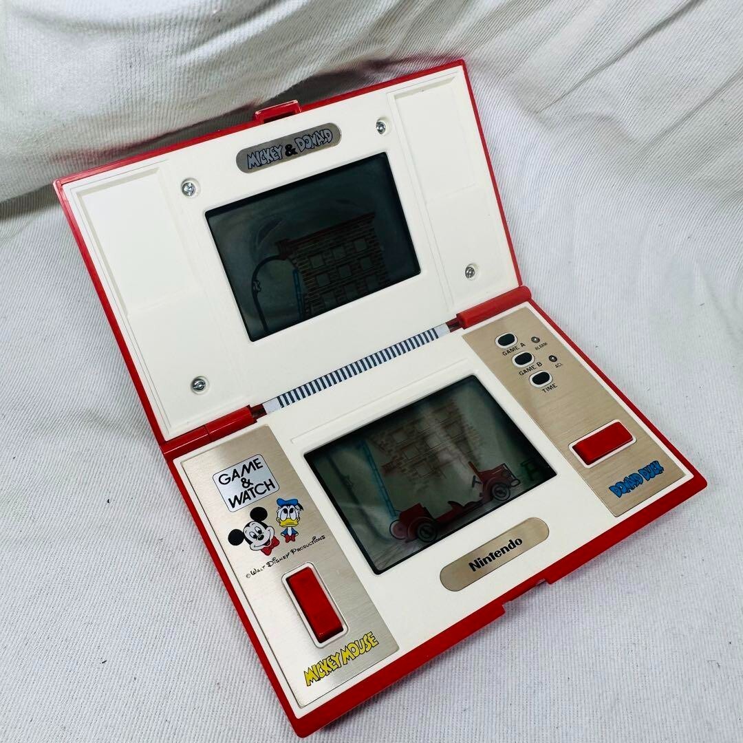 USED Nintendo Game Watch Multi Screen Mickey and Donald DM-53 1982 box manual