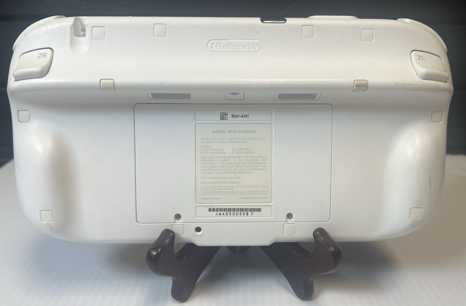 Nintendo Wii U GamePad WUP-010 White Tested preowned accessory attachment