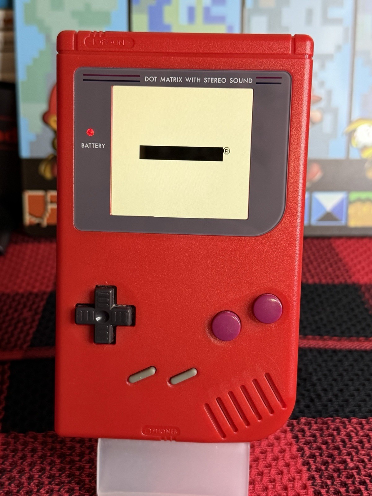 Nintendo Game Boy DMG Custom Modded IPS Backlit Screen – Aftermarket Red Shell
