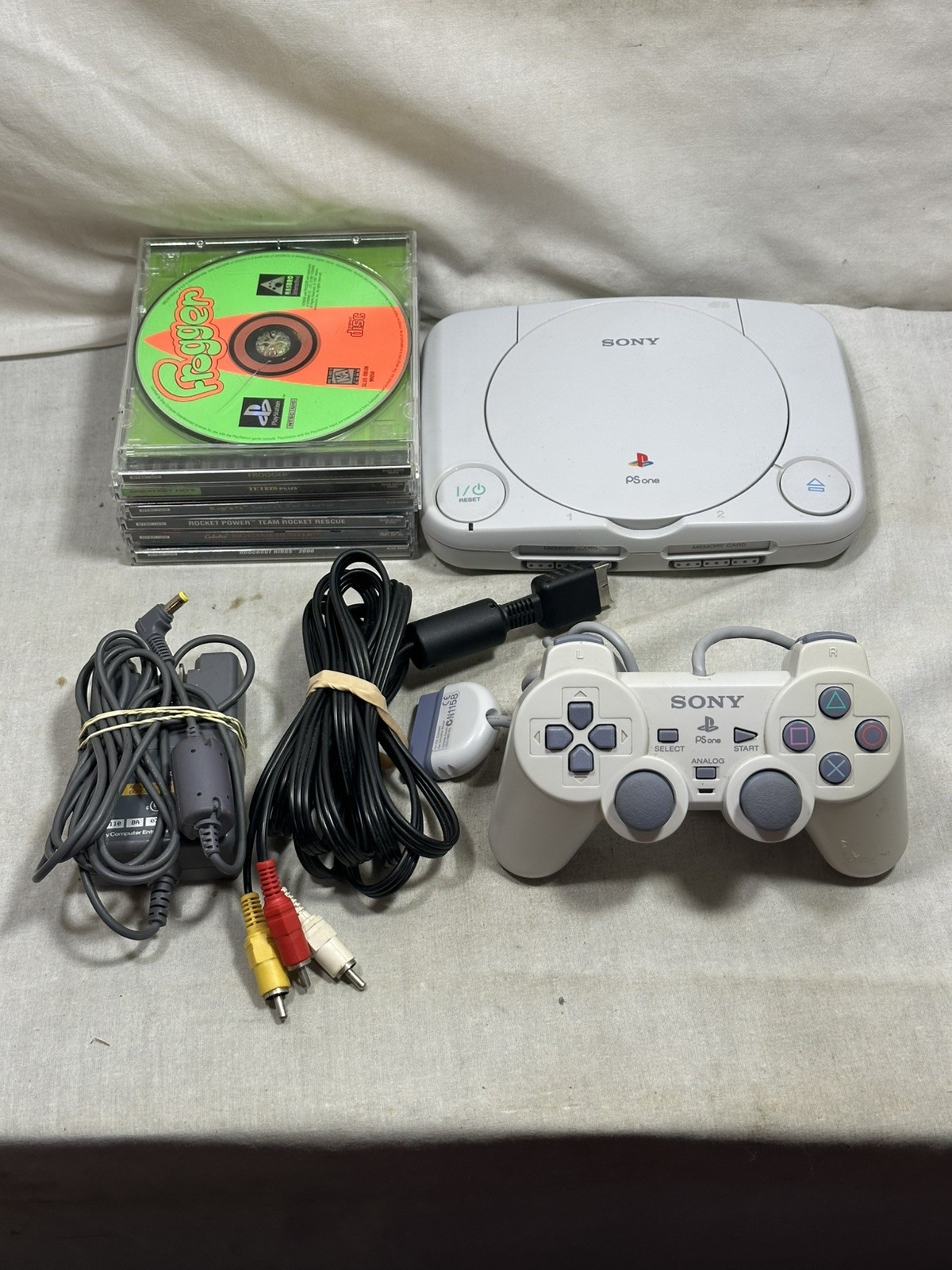 Sony PSOne Slim White Console PS1 (SCPH-101) Console System OEM Bundle – Tested