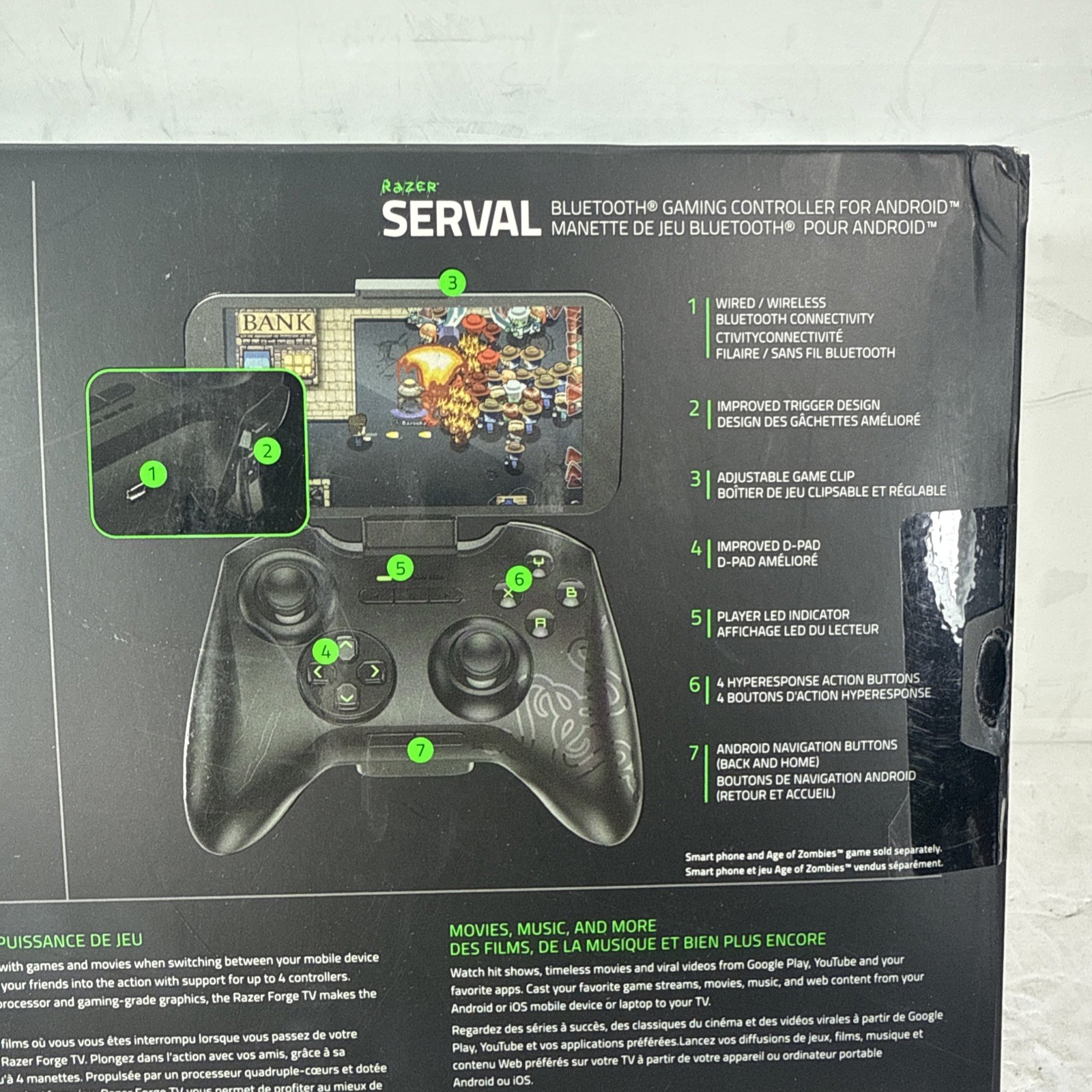 Razer Forge TV Bundle Micro Console & Serval Controller Android Gaming | NEW