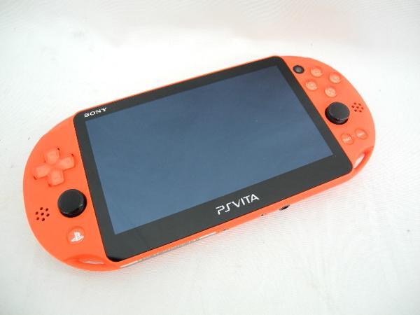 PS Playstation vita Wi-Fi model NEON ORANGE PCH-2000 ZA24 Console only game F/S