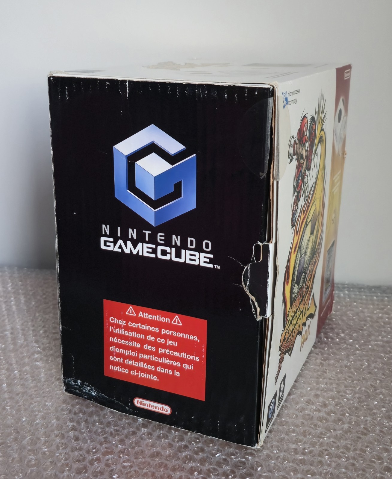 Pearl White Nintendo Gamecube Console – Mario Smash Football Pak – Europe Import