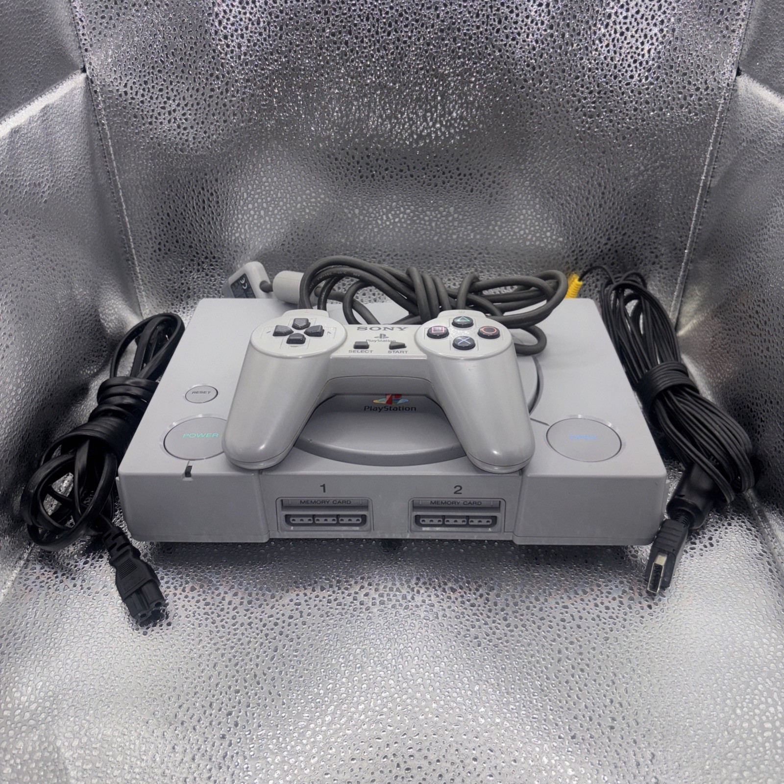 Sony PlayStation 1 PS1 Console Bundle w/ 1 Controller – SCPH-7501 – Tested