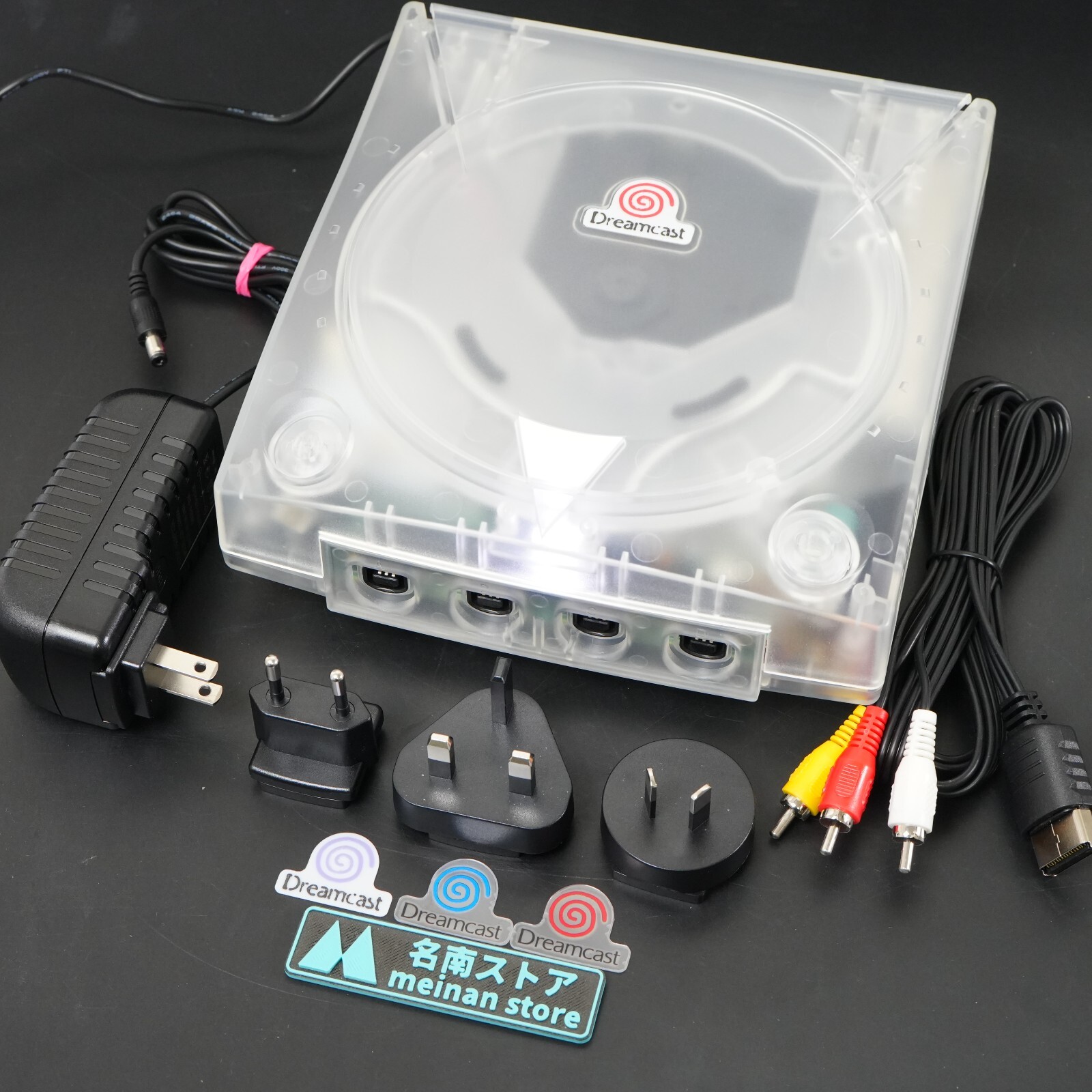 SEGA Dreamcast VA1 Console Translucent White Shell, Power Supply MOD NTSC-J