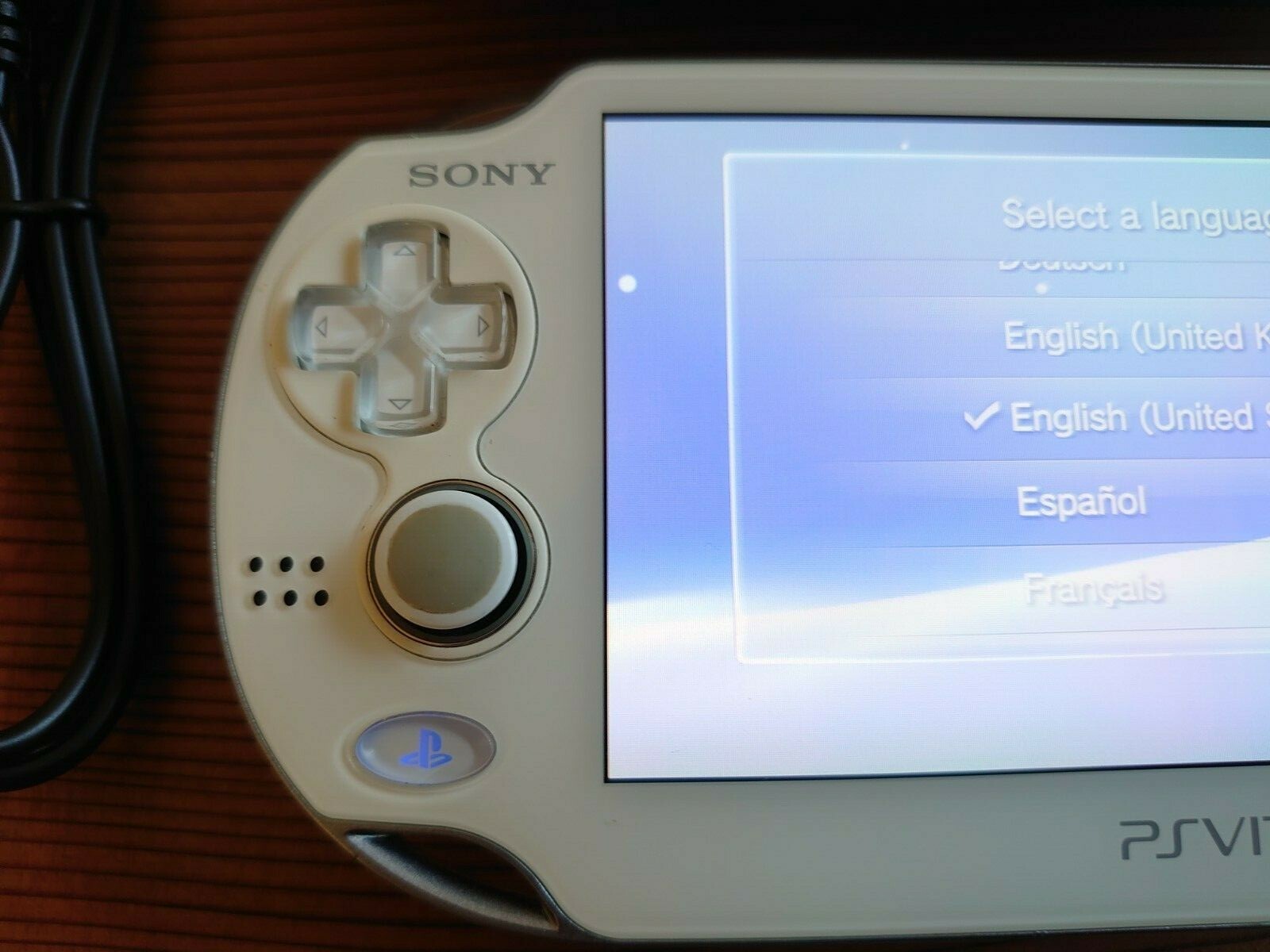 Vita 3G / Wi-Fi Model Crystal White OLED PCH-1100 AB02 Console + USB ,Pouch